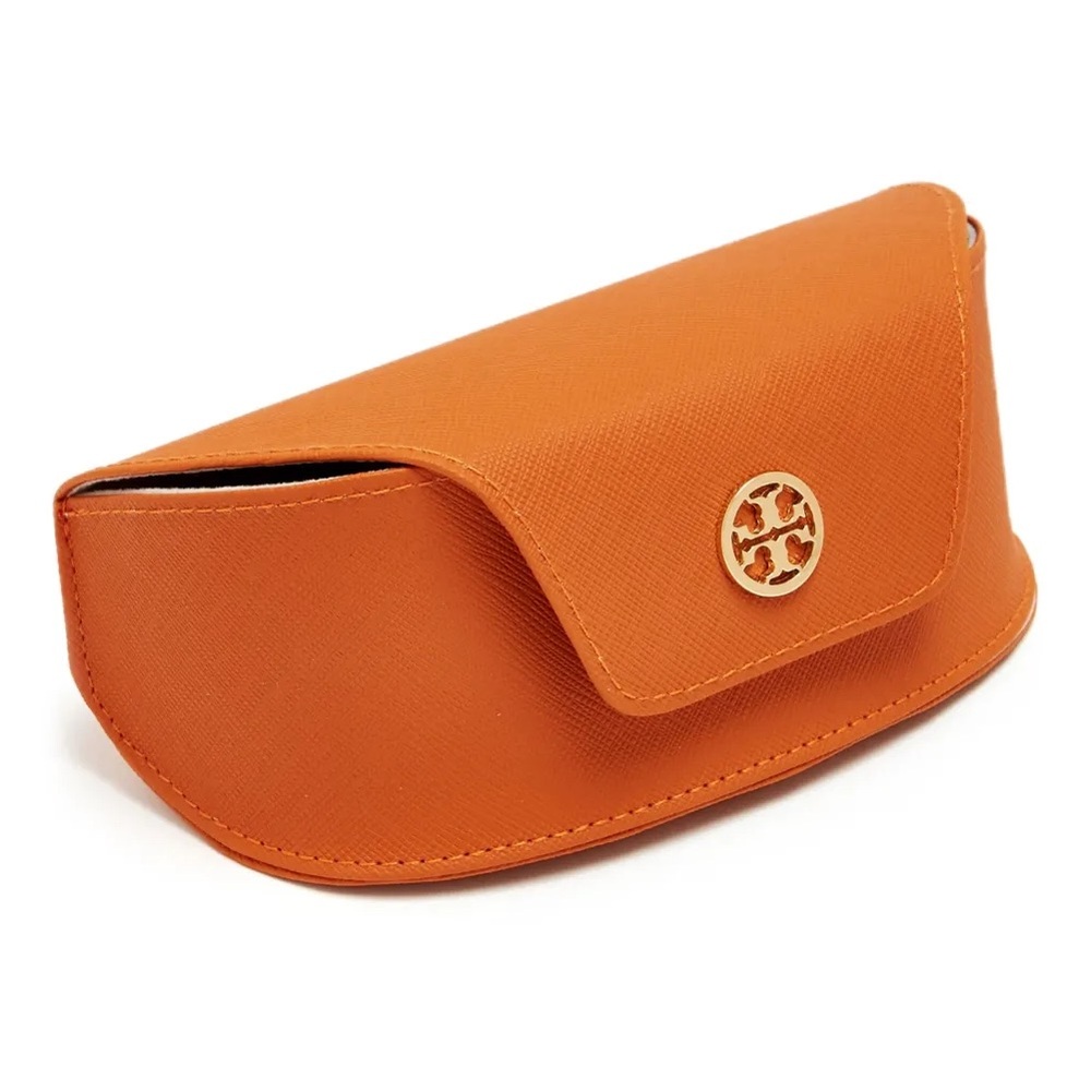 Tory Burch Vibrant Orange Eyewear Case